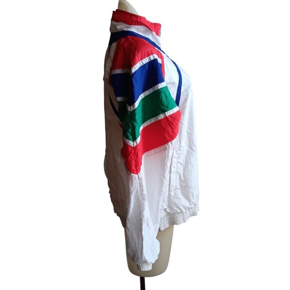 Vintage Women's Large Jacket Lavon Marine Club Windbreaker Yacht Large White - Picture 6 of 7